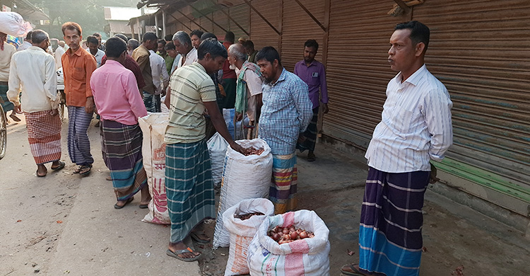 রাজবাড়ীতে দাম বেড়েছে পেঁয়াজের, মণ ৪১০০ টাকা
