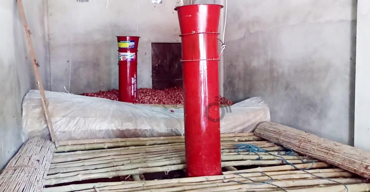 পেঁয়াজ সংরক্ষণে এয়ার ফ্লো মেশিন, বাজিমাত কৃষি বিভাগের