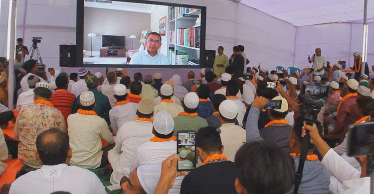 বিএনপির ৫ শতাধিক কারামুক্ত নেতাকর্মীকে ফুলের মালা দিয়ে বরণ