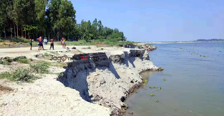 অসময়ে যমুনার ভাঙন, দিশেহারা তিন গ্রামের সহস্রাধিক পরিবার