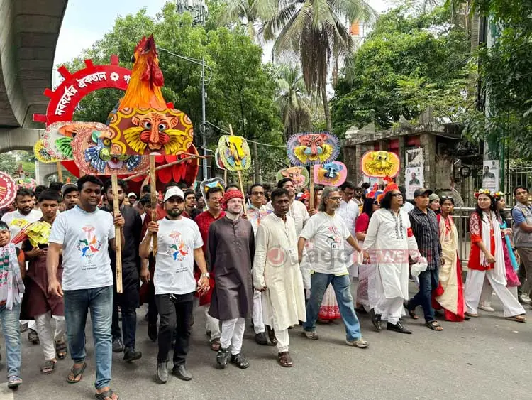 চারুকলা থেকে বৈশাখী শোভাযাত্রা শুরু