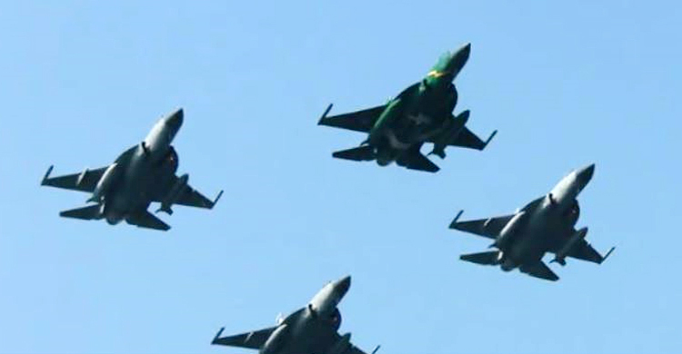 উদ্বোধনে যুদ্ধবিমান শো দেখানোর ব্যতিক্রমী উদ্যোগ পাকিস্তানের
