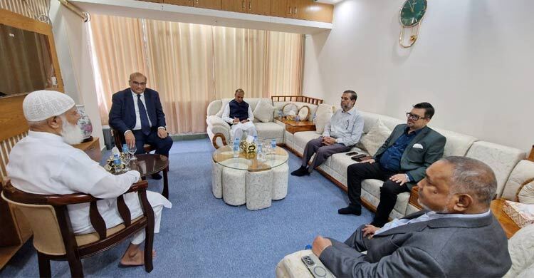 জামায়াত আমিরের সঙ্গে পাকিস্তান হাইকমিশনার ইমরান হায়দারের সাক্ষাৎ