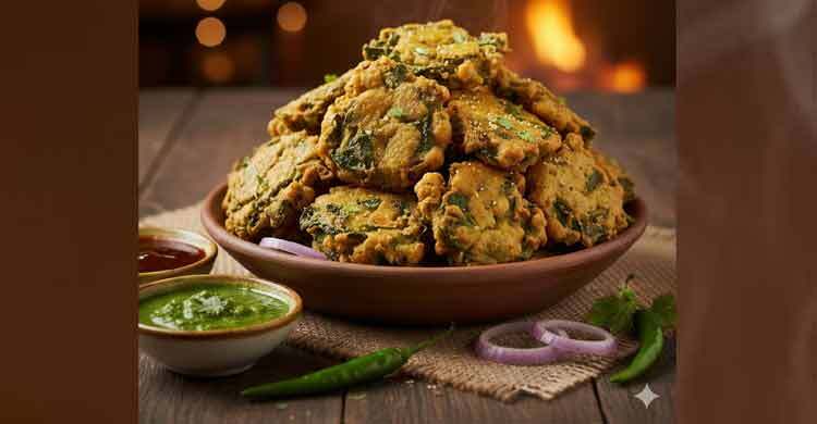 সন্ধ্যার আড্ডার সেরা সঙ্গী মুচমুচে পালং পাকোড়া