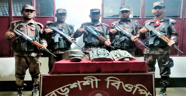 পঞ্চগড় সীমান্তে মূর্তিসহ পাঁচ কষ্টিপাথর উদ্ধার