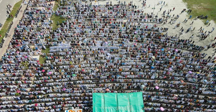 এমপি শাহজাহান মিয়ার জানাজায় জনস্রোত, শ্রদ্ধা শেষে দাফন