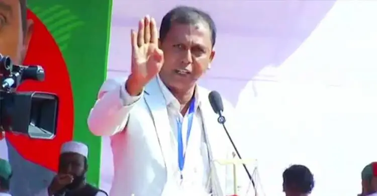জামায়াতের জনসভায় এবি পার্টি নেতার ‘জয় বাংলা’ স্লোগান
