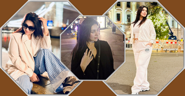 লন্ডনের ঠান্ডা হাওয়ায় অপুর উষ্ণ স্টাইল স্টেটমেন্ট