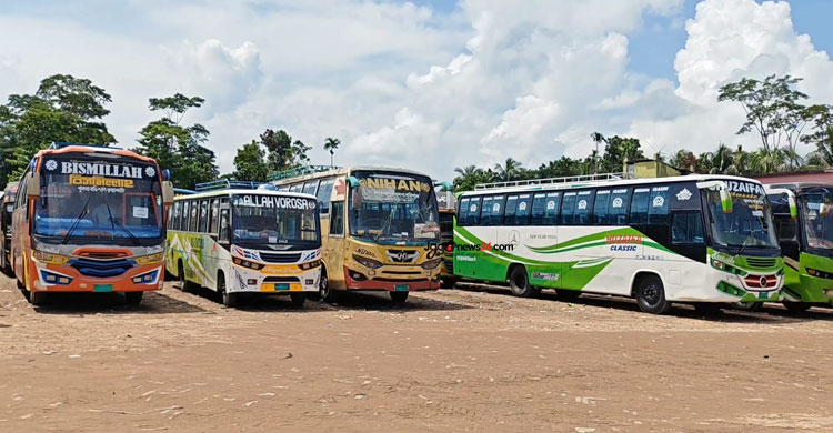 পিরোজপুর থেকে ঢাকা-খুলনায় বাস চলাচল বন্ধ, ভোগান্তি চরমে