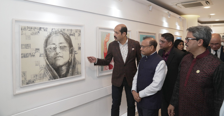 প্রধানমন্ত্রীর জন্মদিন উপলক্ষে ডিএনসিসির চিত্রকর্ম প্রদর্শনী শুরু