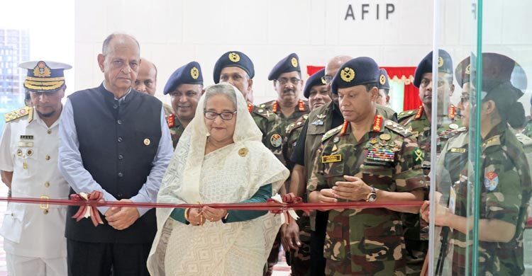 PM opens AFIP, Senaprangan Bhabans in Dhaka Cantonment