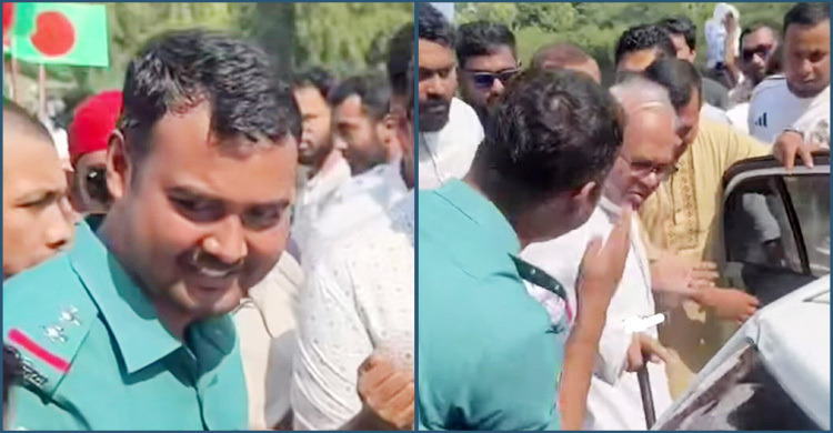 বিএনপি নেতা রিজভীর পা ছুঁয়ে সালাম করা সেই পুলিশ সদস্য প্রত্যাহার