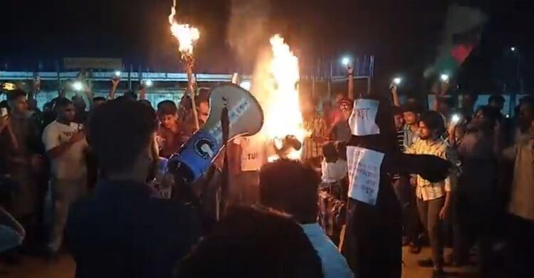 পলিটেকনিক শিক্ষার্থীদের ‘কাকতাড়ুয়া দহন’, বিভাগীয় সমাবেশের ডাক