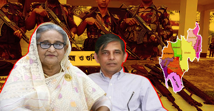 ত্রিপুরা সীমান্ত দিয়ে অস্ত্র-মাদক ঢোকাচ্ছে আওয়ামী সিন্ডিকেট