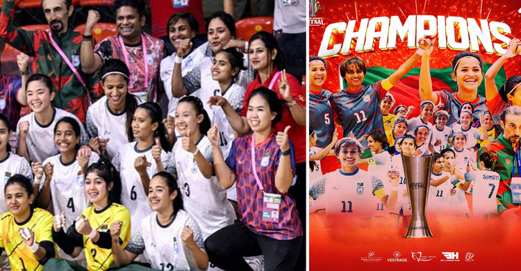 মালদ্বীপকে ১৪ গোলে উড়িয়ে সাফ জিতলো বাংলাদেশ