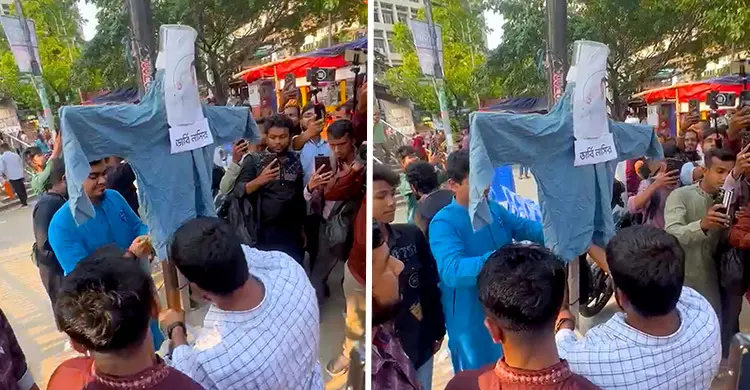 নাসীরুদ্দীন পাটওয়ারীর ছবিতে জুতা নিক্ষেপ