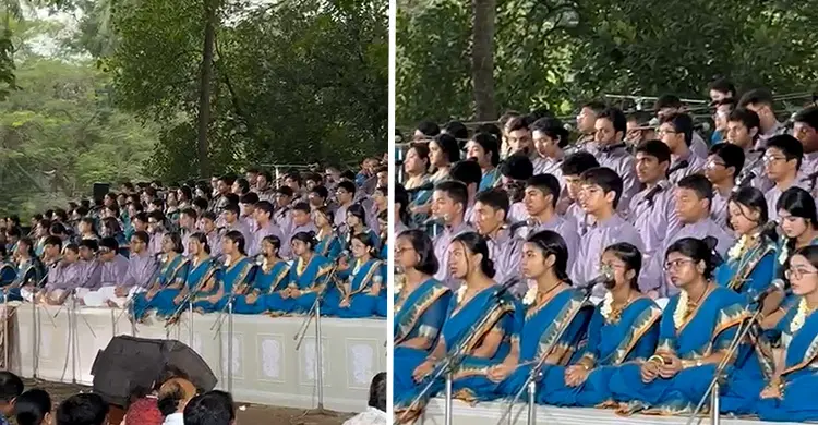 রমনার বটমূলে বর্ষবরণ অনুষ্ঠান চলছে