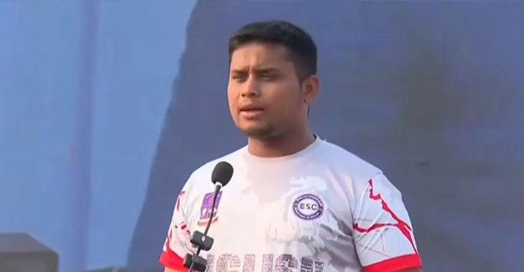 জুলাইয়ের সেই জার্সি পরেই শপথ অনুষ্ঠানে হাসনাত!