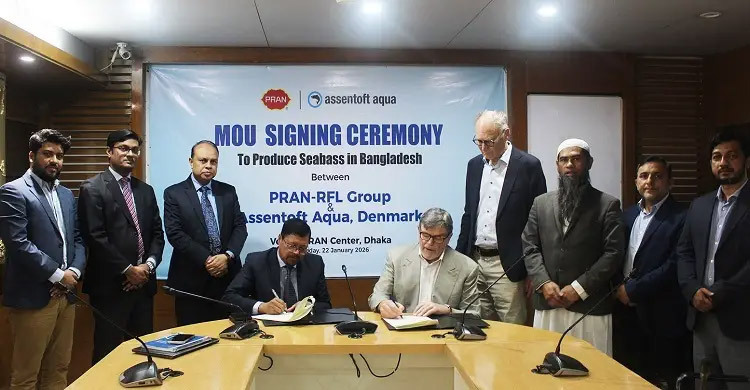 PRAN-RFL partners with Denmark's Assentoft Aqua for fish project