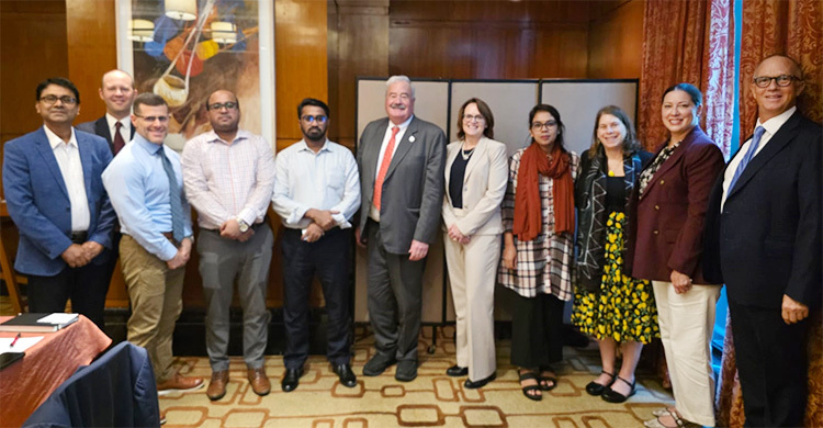 আইআরআই প্রি ইলেকশন মিশনের সঙ্গে গণঅধিকার পরিষদের বৈঠক