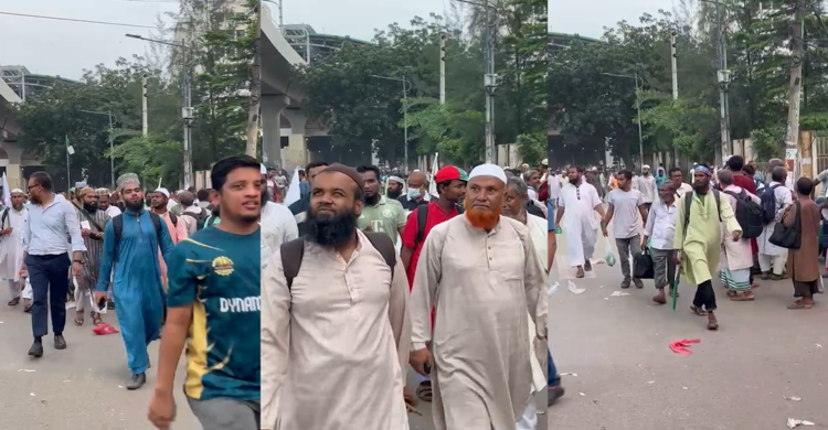 সমাবেশ শেষে গন্তব্যে ফিরছেন জামায়াতের নেতাকর্মীরা