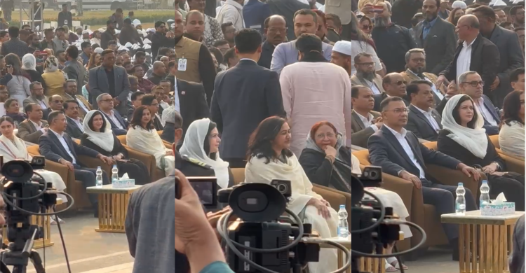 খালেদা জিয়ার স্মরণে নাগরিক শো'ক'স'ভা'য় উপস্থিত জিয়া পরিবারের সদস্যরা