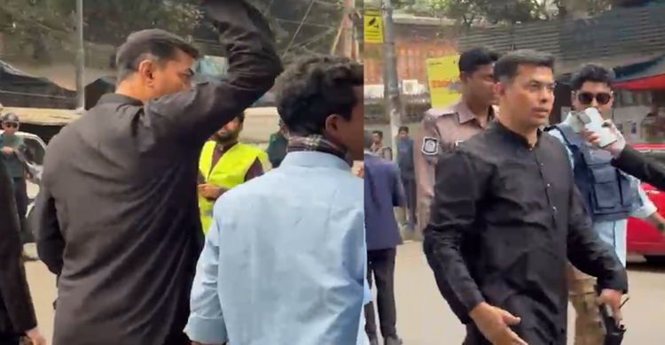 হাদীকে সমাহিত করার স্থানে নিরাপত্তা তদারকিতে ডিসি মাসুদ আলম