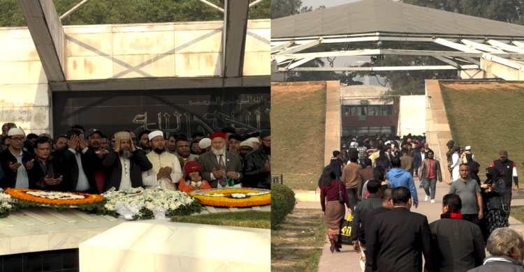 খালেদা জিয়ার কবর জিয়ারত করতে জিয়া উদ্যানে নেতাকর্মীদের ঢল