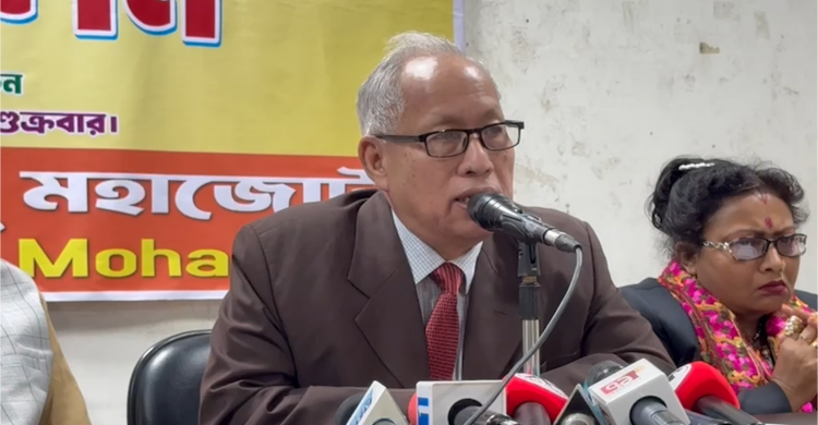 নির্দিষ্ট ব্যক্তিকে ভোট না দিলে হিন্দুদেরকে বাংলাদেশে থাকতে দেয়া হবে না : হিন্দু মহাজোট