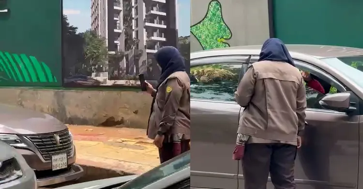 অবৈধ গাড়ি পার্কিংয়ের কারনে ভিডিও করে মামলা দিলেন নারী পুলিশ