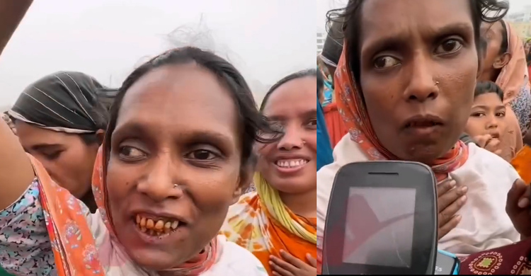 ফ্যামিলি কার্ড পেয়ে জয় বাংলা স্লোগান দিলেন নারী