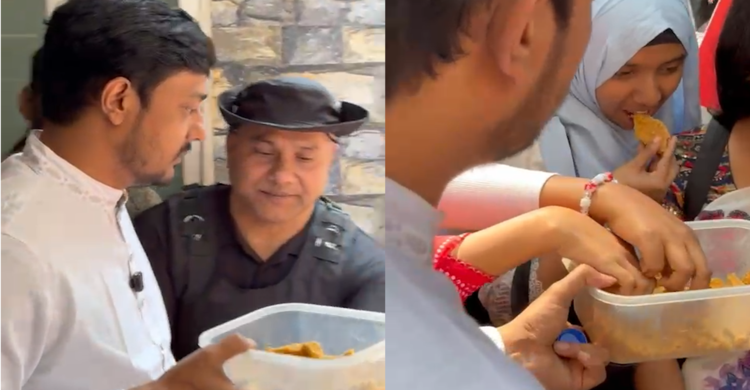 নাসিরুদ্দিনের জন্য হালুয়া নিয়ে এলেন এক ভোটার