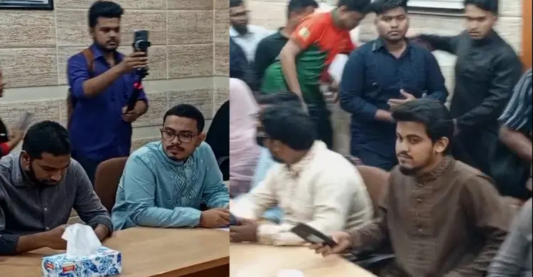 ভিসির সাথে সাক্ষাৎ করতে শিবির ও ডাকসুর নেতৃবৃন্দ