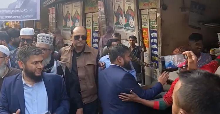 ঢাকা-১৭ আসনে জামায়াত প্রার্থী খালিদুজ্জামানের নির্বাচনী তৎপরতা