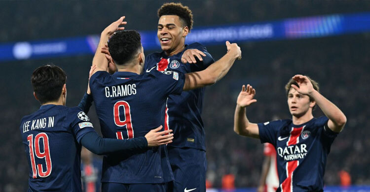 ব্রেস্তের জালে পিএসজির ৭ গোল