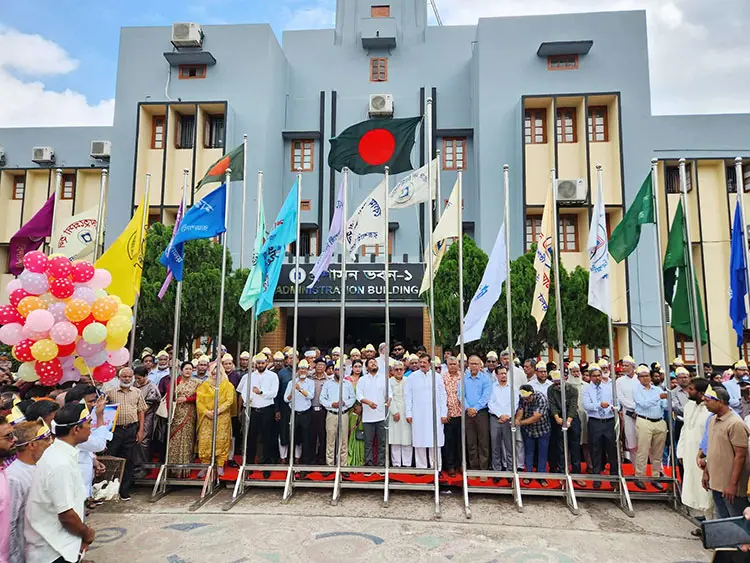 বর্ণিল আয়োজনে রাজশাহী বিশ্ববিদ্যালয়ের ৭৩তম প্রতিষ্ঠাবার্ষিকী উদ্যাপন