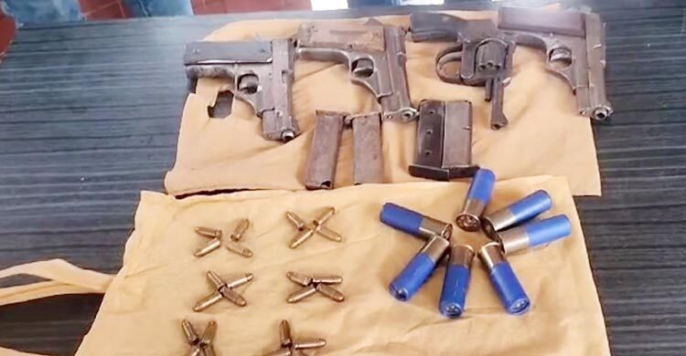 রাজশাহীতে পিস্তল-গুলি উদ্ধার