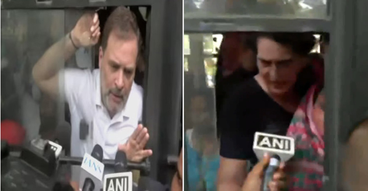 Rahul, Priyanka detained during protest in Delhi