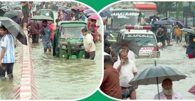 জলাবদ্ধতায় স্থবির উত্তর চট্টগ্রাম, থমকে গেলো যোগাযোগ-শিক্ষা কার্যক্রম