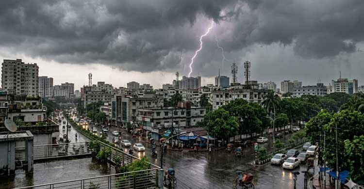 সন্ধ্যার মধ্যে ঢাকায় বজ্রসহ বৃষ্টির আভাস