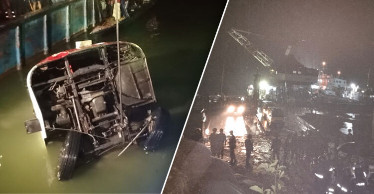 পদ্মায় বাসডুবির ঘটনায় ১৬ মরদেহ উদ্ধার