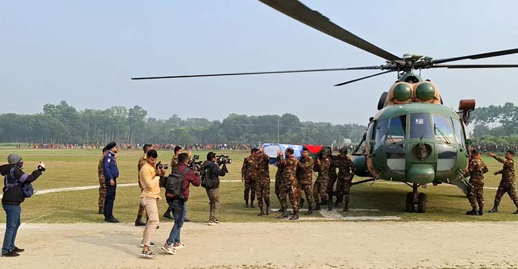 শান্তিরক্ষা মিশনে নিহত রাজবাড়ীর শামীম রেজার দাফন সম্পন্ন