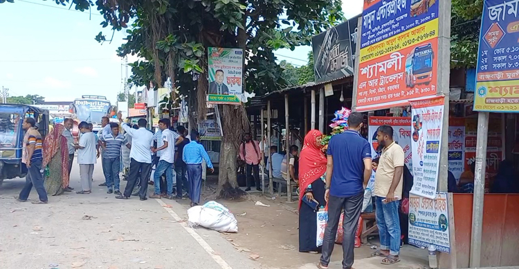 রাজবাড়ী-ঢাকা রুটে বাস চলাচল বন্ধ, ভোগান্তিতে যাত্রীরা