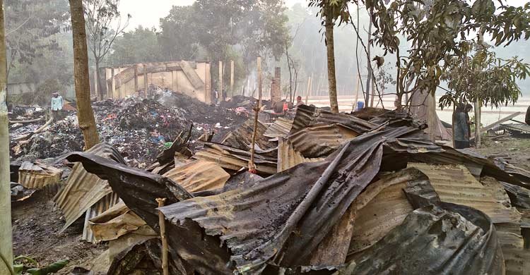 রাজবাড়ীতে তুলার কারখানায় আগুন দেওয়ার অভিযোগ