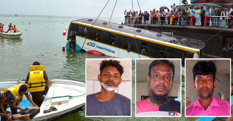 দৌলতদিয়ায় বাসডুবির ঘটনায় নৌপুলিশের মামলা, চালকসহ গ্রেফতার ৩