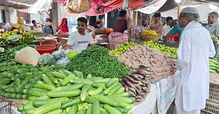 রাজবাড়ীতে ৬০ টাকার ওপরে বেশির ভাগ সবজি