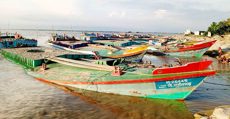 পদ্মা নদী থেকে বালু উত্তোলন, ১২টি বালুবাহী বাল্কহেড জব্দ