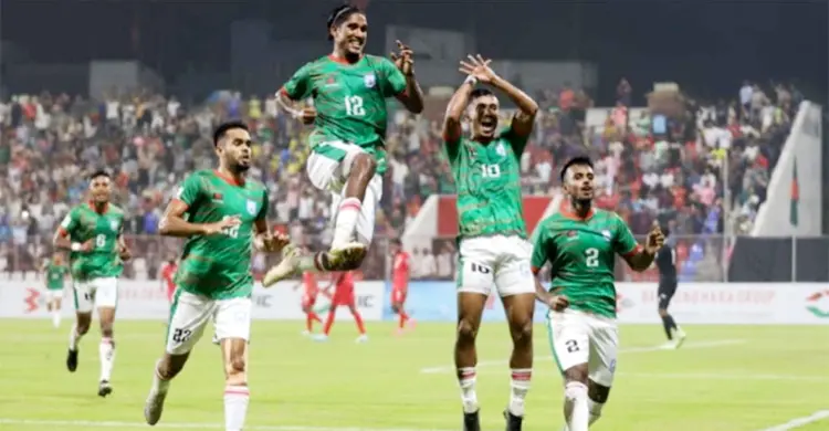 রাকিবের গোলে এগিয়ে বাংলাদেশ