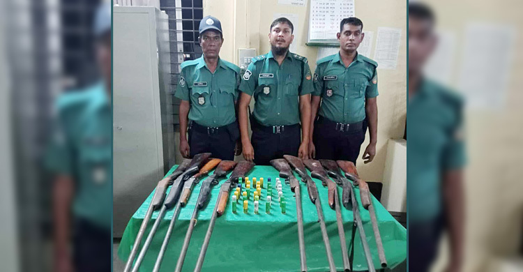 রংপুরে বাগানবাড়ি থেকে ১০ বন্দুক-গুলি উদ্ধার