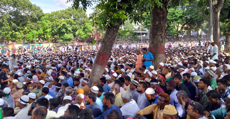 রংপুরে দেড় যুগ পর জামায়াতের জনসভা, মানুষের ঢল